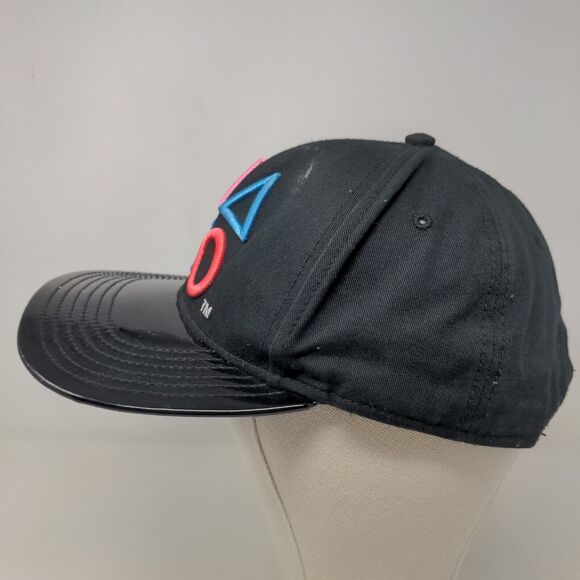 Bioworld Men's Snapback Hat Black OSFM Embroidered Playstation Logo 2019 14+ - Picture 3 of 9